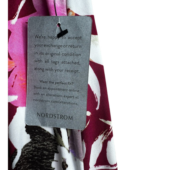 Maggy London Floral Dress Size 2 NWT Berry Pink - Picture 7 of 13